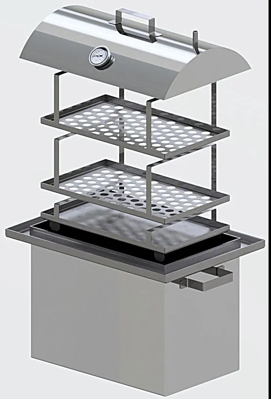 Портативная печь Коптильня средняя из нержавеющей стали Портативная печь Коптильня средняя из нержавеющей стали