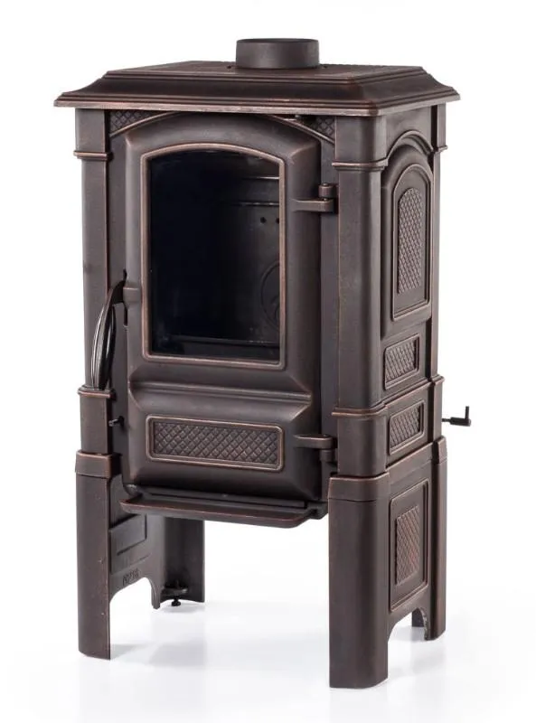 Чугунная печь-камин Bruno II патина