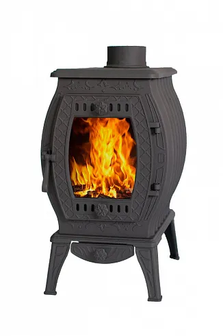Чугунная отопительно-варочная печь-камин Сибирь 11 кВт Чугунная отопительно-варочная печь-камин Сибирь 11 кВт