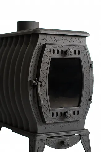 Чугунная отопительно-варочная печь-камин Сибирь 11 кВт Чугунная отопительно-варочная печь-камин Сибирь 11 кВт