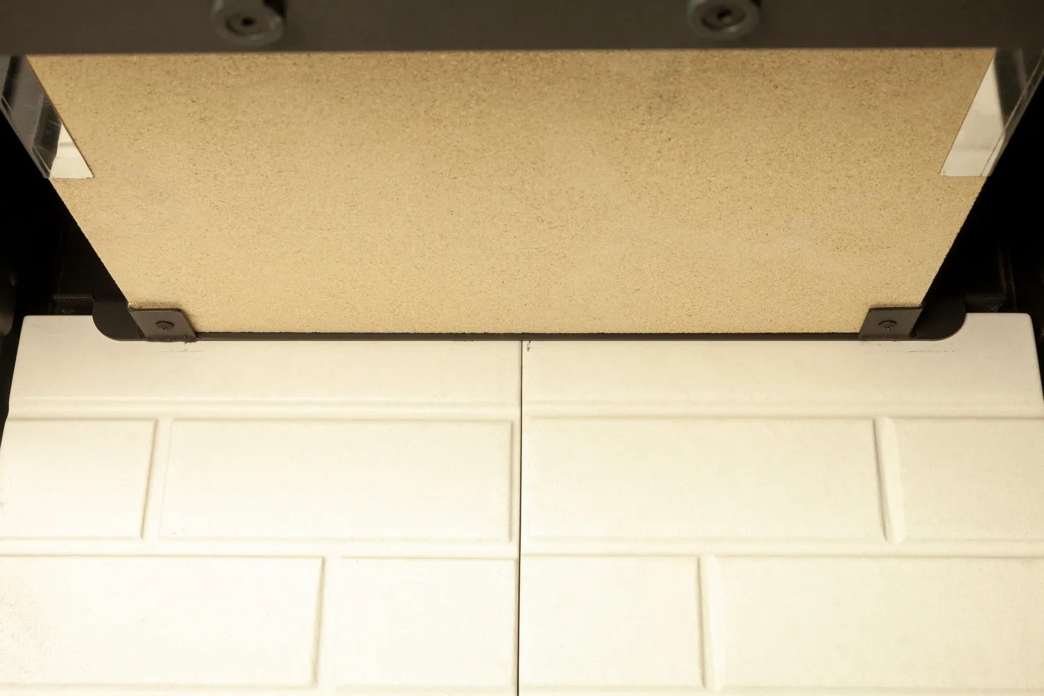 Печь-камин Родос 800 Слоновая кость белый шамот