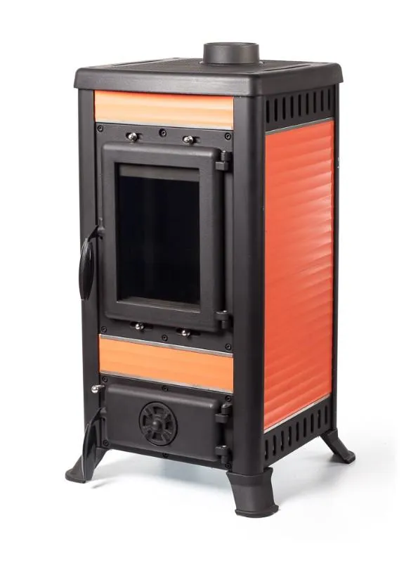 Чугунная печь-камин Klemens I red