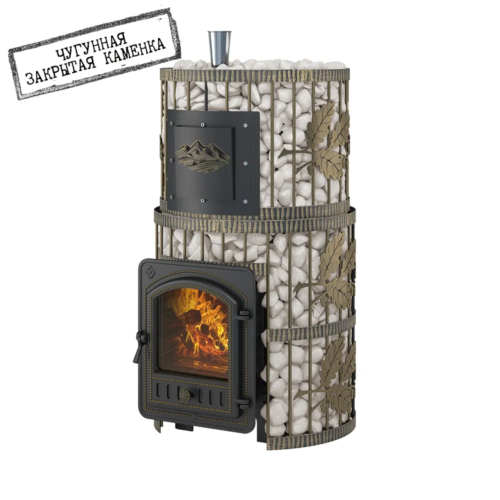 Печь для бани Эверест "Легкий пар Профи" Ковка Б/В (чугунная закрытая каменка) Печь для бани Эверест "Легкий пар Профи" Ковка Б/В (чугунная закрытая каменка)