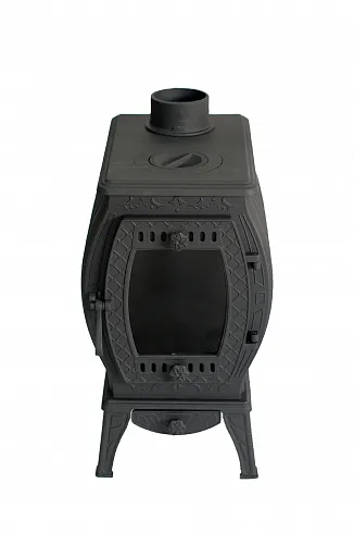 Чугунная отопительно-варочная печь-камин Сибирь 11 кВт Чугунная отопительно-варочная печь-камин Сибирь 11 кВт