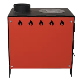 Печь отопительная Огонь 3 мм 50 куб.м. с конфоркой Печь отопительная Огонь 3 мм 50 куб.м. с конфоркой