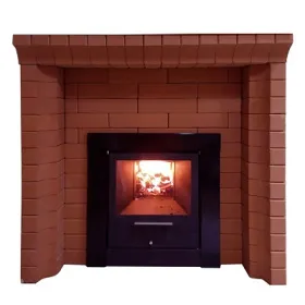 Портал для печей Фигурный Кирпич (Красный)
