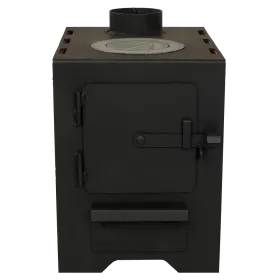 Печь отопительная Огонь 3 мм 50 куб.м. с конфоркой Печь отопительная Огонь 3 мм 50 куб.м. с конфоркой