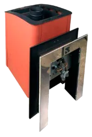 Банная печь Конвектика 12 У терракота под газовую горелку с порталом Банная печь Конвектика 12 У терракота под газовую горелку с порталом