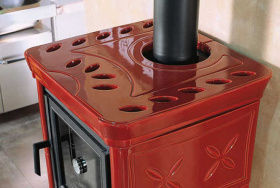 Печь-камин La Nordica Nicoletta Forno EVO Bordeaux (бордовый)