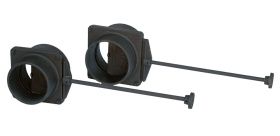 Чугунный шиберный блок ШБ 130 крашенный