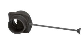 Чугунный шиберный блок ШБ 130 крашенный