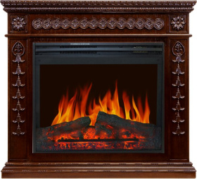 Каминокомплект Milan - Темный дуб с очагом Jupiter FX New