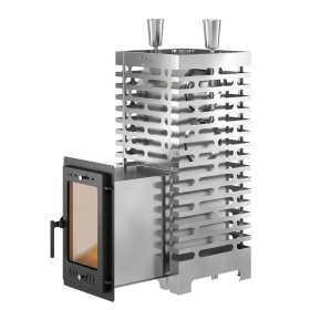 Банная печь ASTON 24 INOX стекло (310М) Long