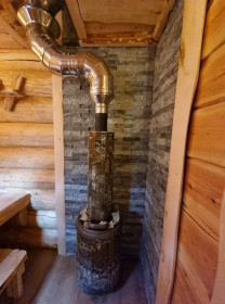 Чугунная банная печь Атмосфера XL ламели «Жадеит» наборный