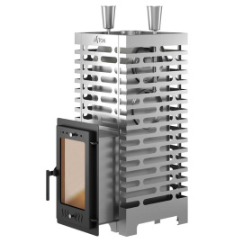 Банная печь ASTON 24 INOX стекло (310М)