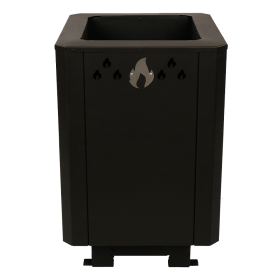 Банная печь Грация 15 BLACK со стеклом