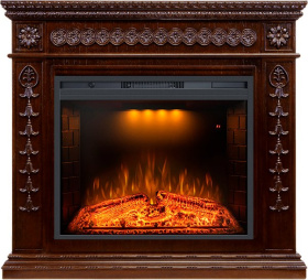 Каминокомплект Milan - Темный дуб с очагом Emerald 28