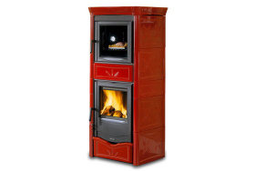 Печь-камин La Nordica Nicoletta Forno EVO Bordeaux (бордовый)