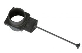 Чугунный шиберный блок ШБ 130 крашенный