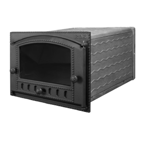 ДП-ДК-2С Чугунная печная духовка со стеклом 435х332х543,3