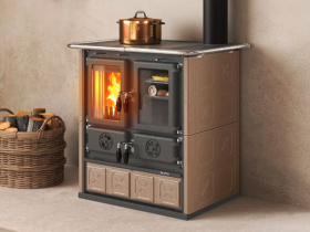 Печь-камин La Nordica Rosetta 5.0 Maiolica - Tortora (тортора)