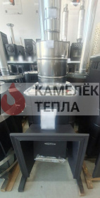 Банная печь газодровяная Оранж Блю Carbon антрацит