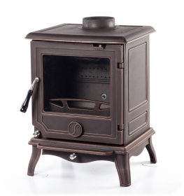 Чугунная печь-камин Finn патина