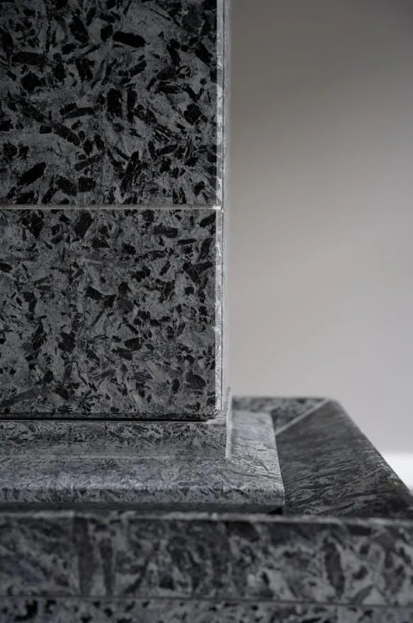 Чугунная банная печь Атмосфера XL в облицовке «Империя» Пироксенит Элит (комплект)