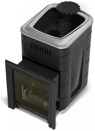 Банная печь Таймыр Мини 2017 Inox БСЭ ЗК антрацит