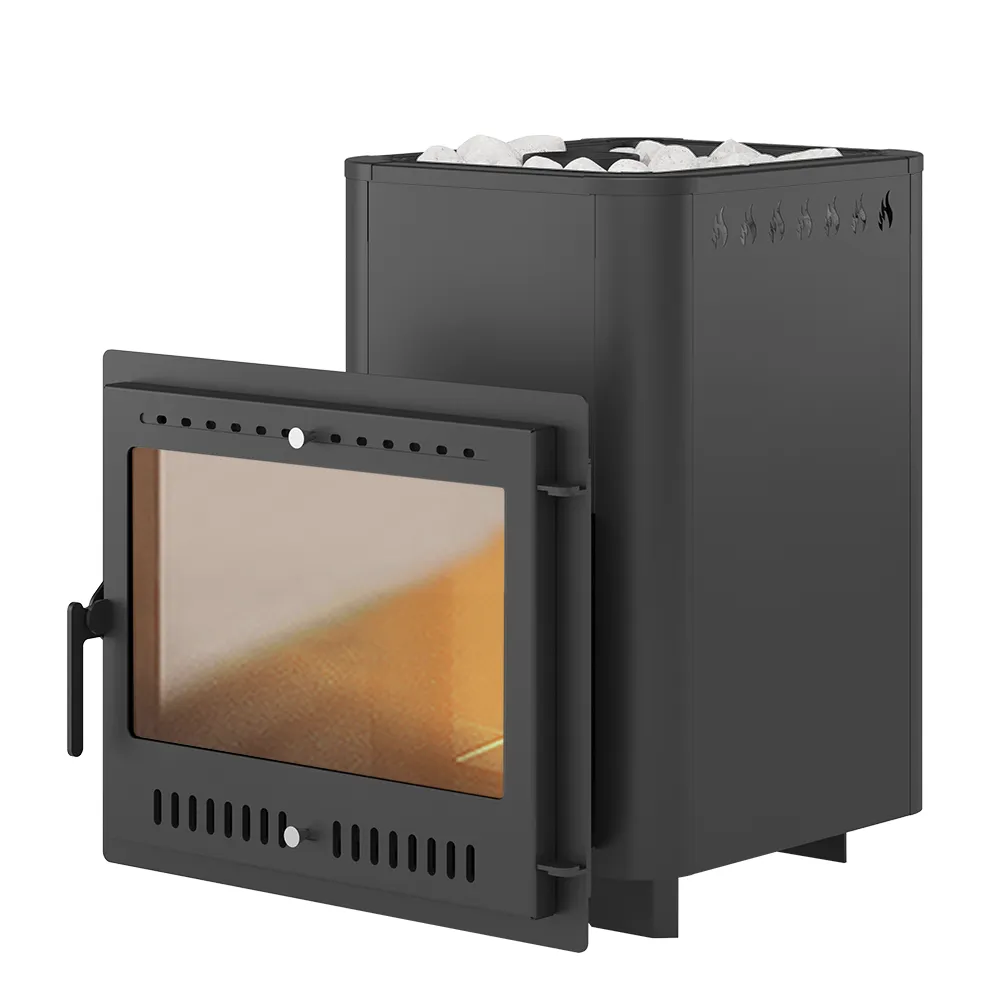 Банная печь Русичъ Антрацит 22 Панорама М 2022