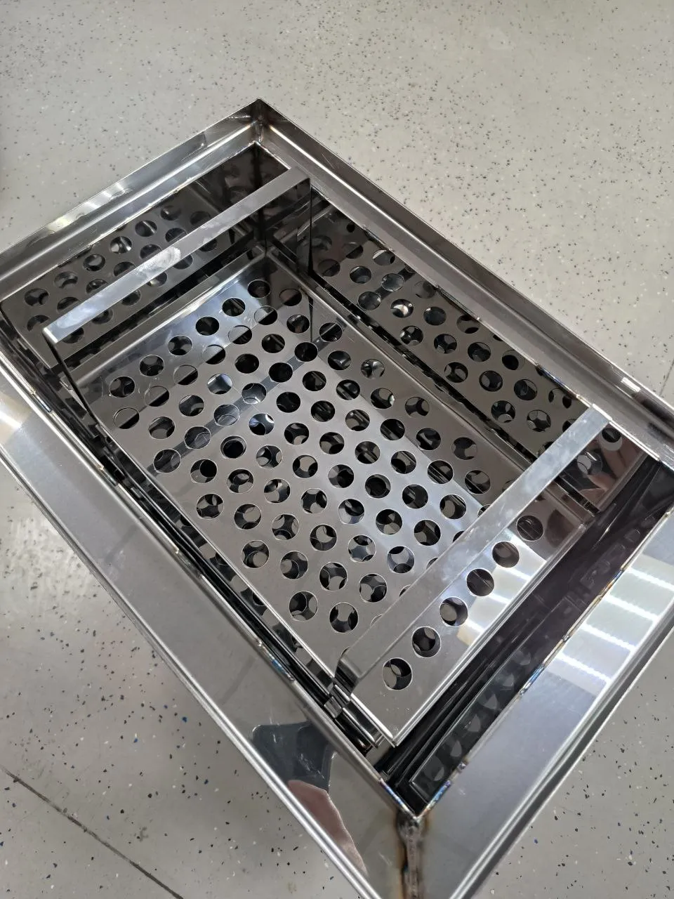 Портативная печь Коптильня средняя из нержавеющей стали