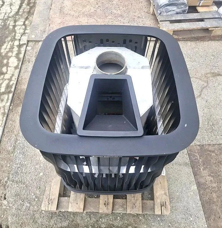 Нержавеющая банная печь ОКТА 20 ЗК сетка Премиум, нерж AISI 430 5/10 мм