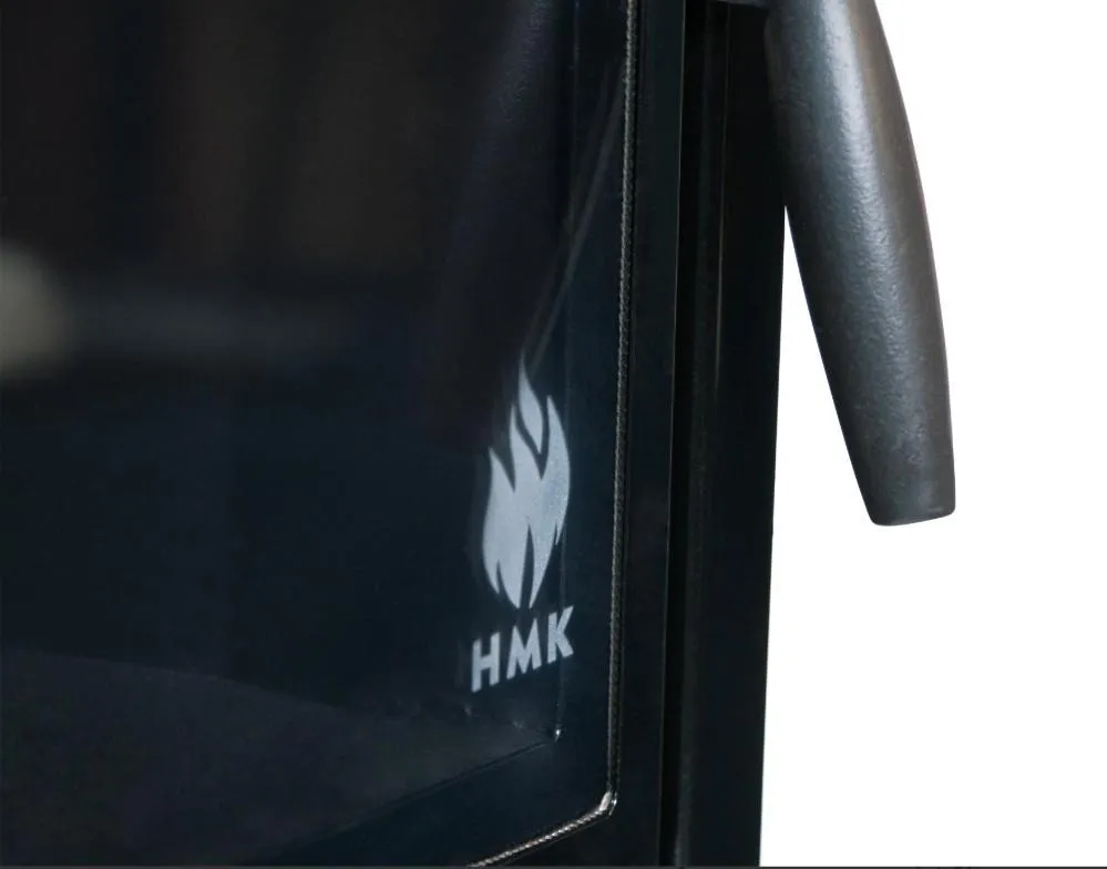 Чугунная банная печь Амур-ПРО ЗК. Панорамная дверца (сетка)