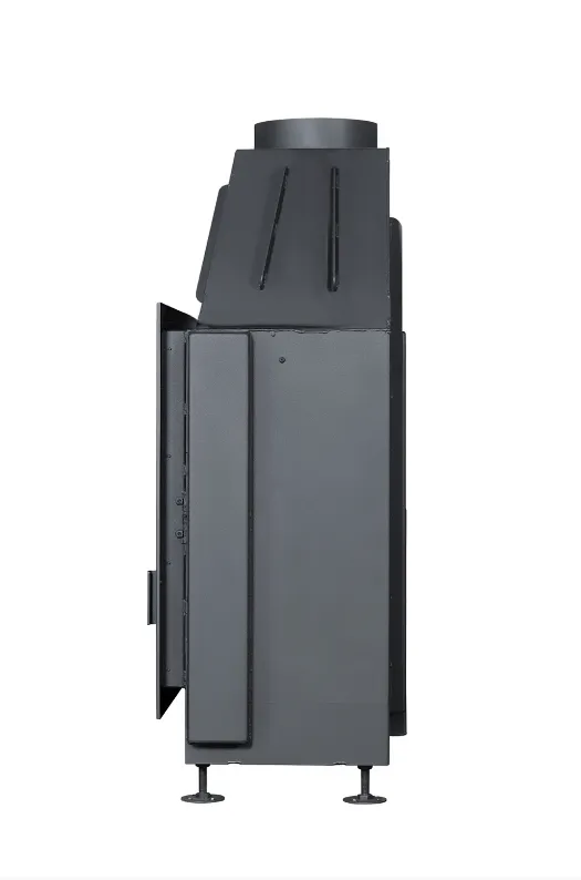 Каминная стальная топка Альфа 1000 B подовая черный шамот