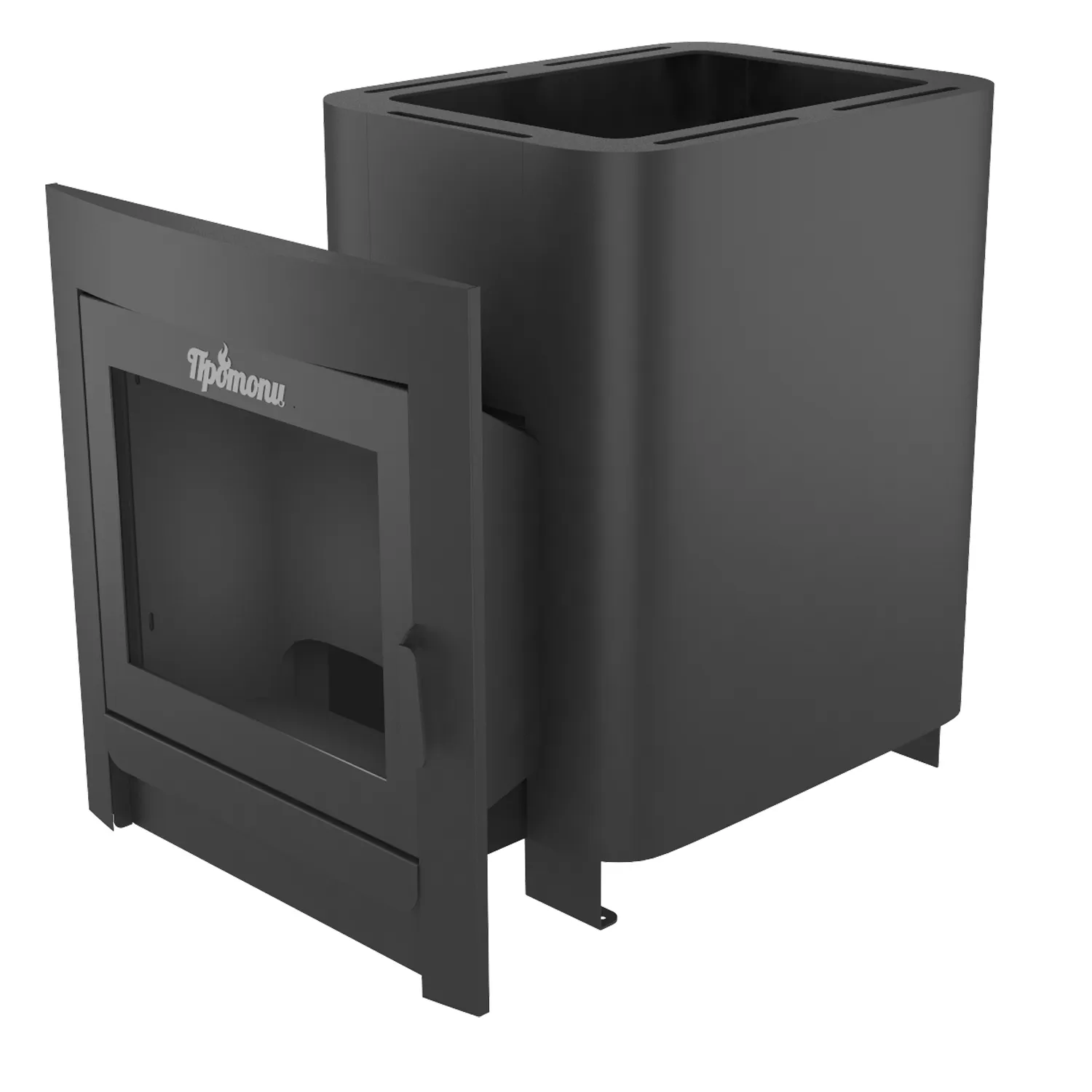 Стальная банная печь Парилка 18 Панорама