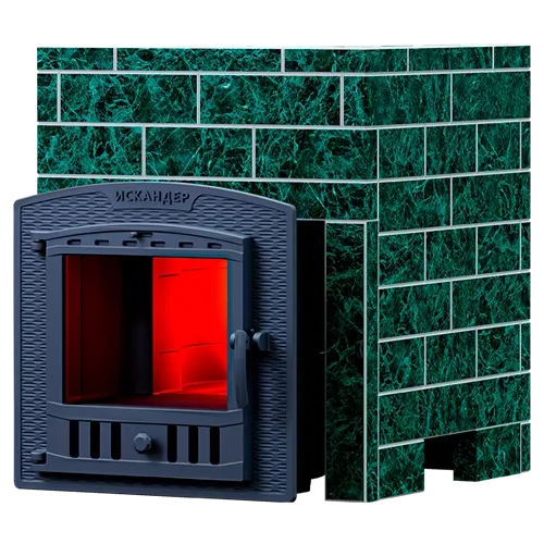 Чугунная банная печь Искандер 18 (П2) Оптима 680/40 Змеевик