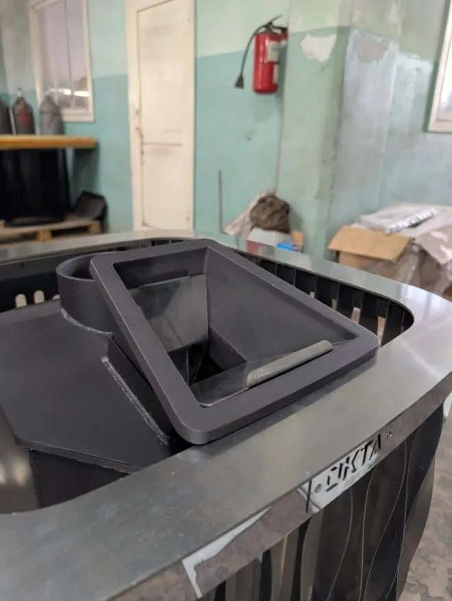 Стальная банная печь ОКТА 20 сетка Премиум, котловая сталь 09Г2С