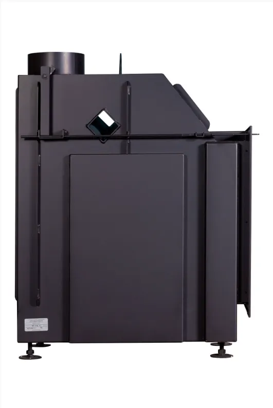 Каминная стальная топка Альфа 800 L два стекла левая