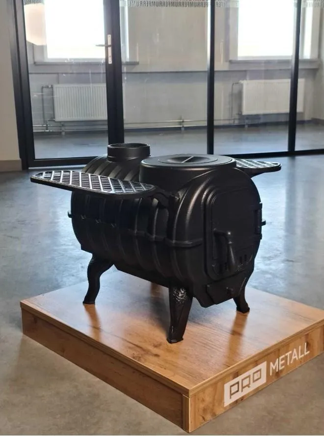 Чугунная печь-камин ТАЙГА PRO