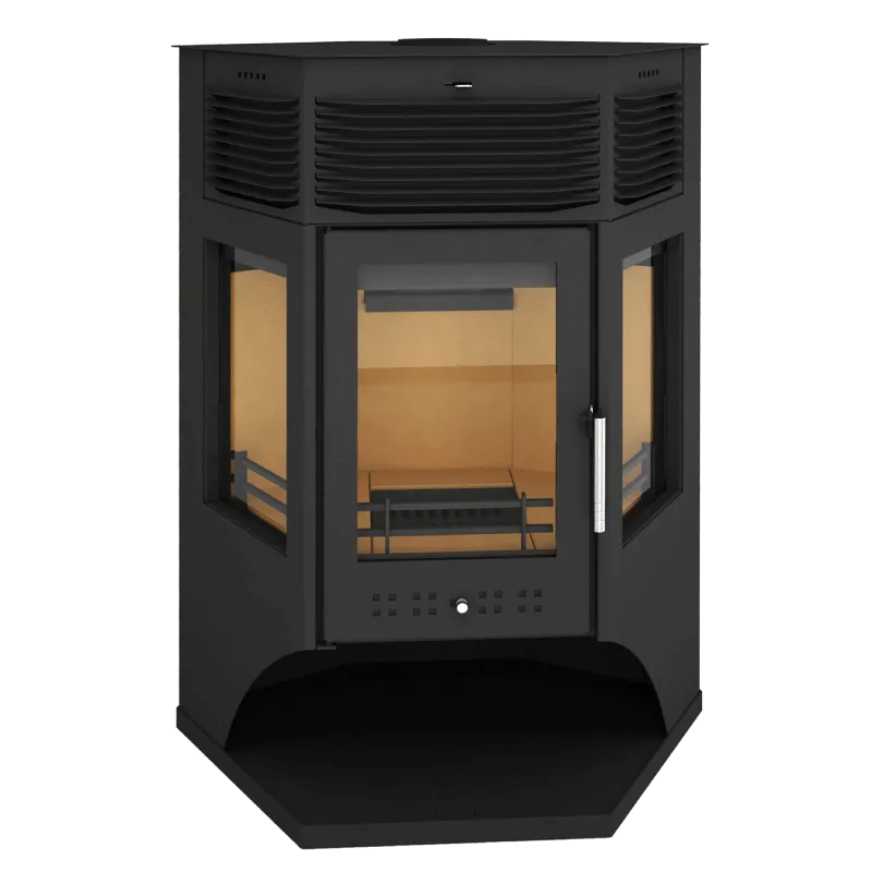 Стальная печь-камин Москва 12