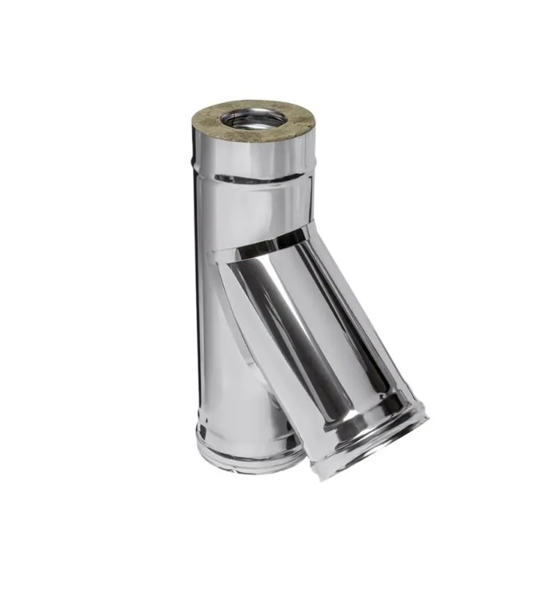 Сэндвич-тройник 135° (AISI 430/0,8мм + нерж.) Ф250х350