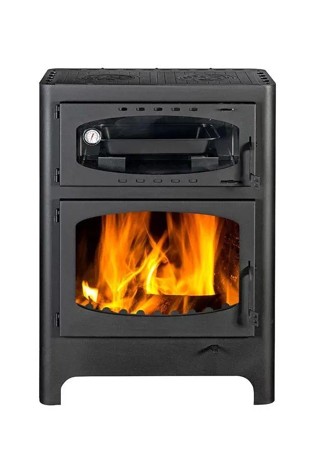 Печь-камин Бавария ЭКО с духовкой и плитой