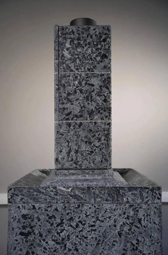 Чугунная банная печь Атмосфера XL в облицовке «Империя» Пироксенит Элит (комплект)