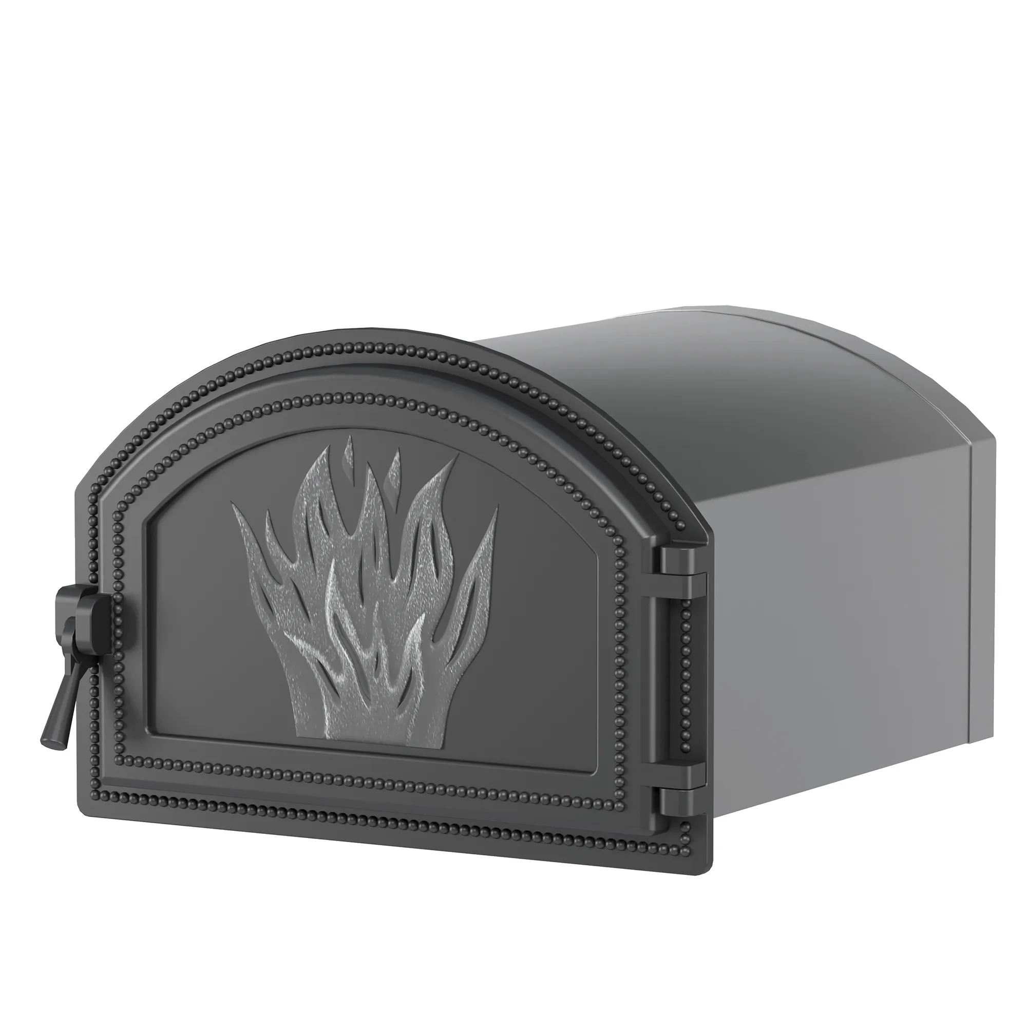 Стальной духовой шкаф с чугунной дверцей ВЕЗУВИЙ 223 (Антрацит)