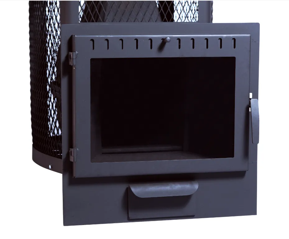 Чугунная банная печь Сибирь 20 панорамная дверца сетка Чугунная банная печь Сибирь 20 панорамная дверца сетка