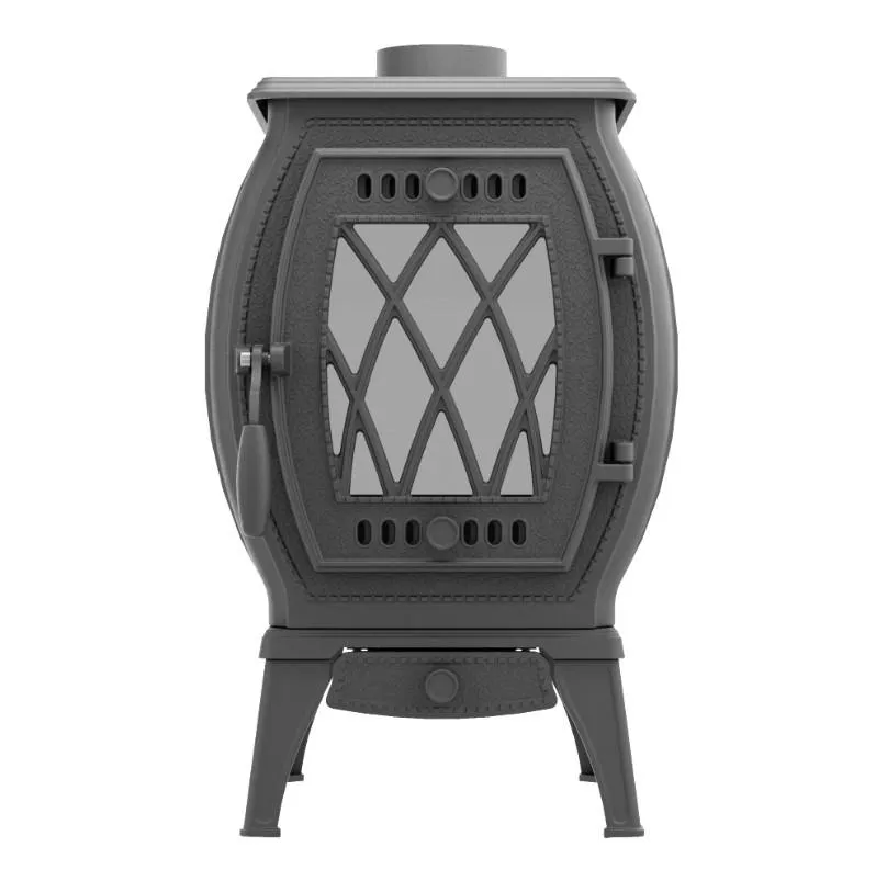 Чугунная печь-камин отопительная ПМЧ-10С