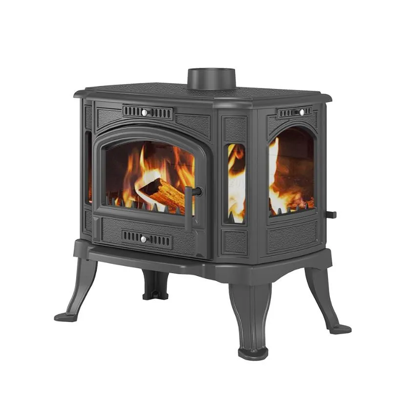 Чугунная печь-камин Везувий KZ-14P Антрацит Чугунная печь-камин Везувий KZ-14P Антрацит