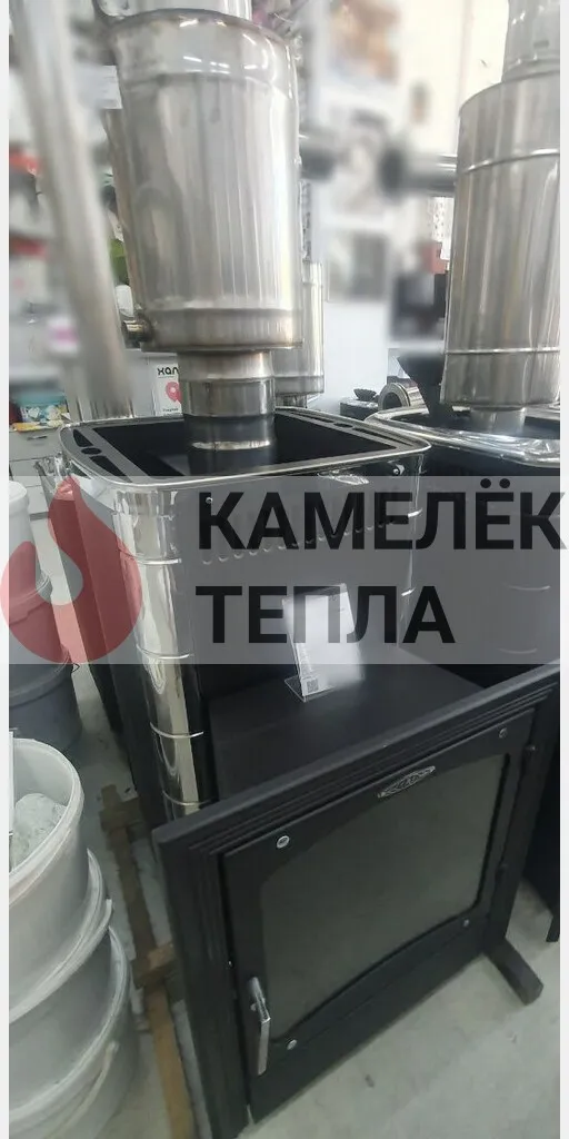 Банная печь Калина II Inox БСЭ антрацит НВ ПРА