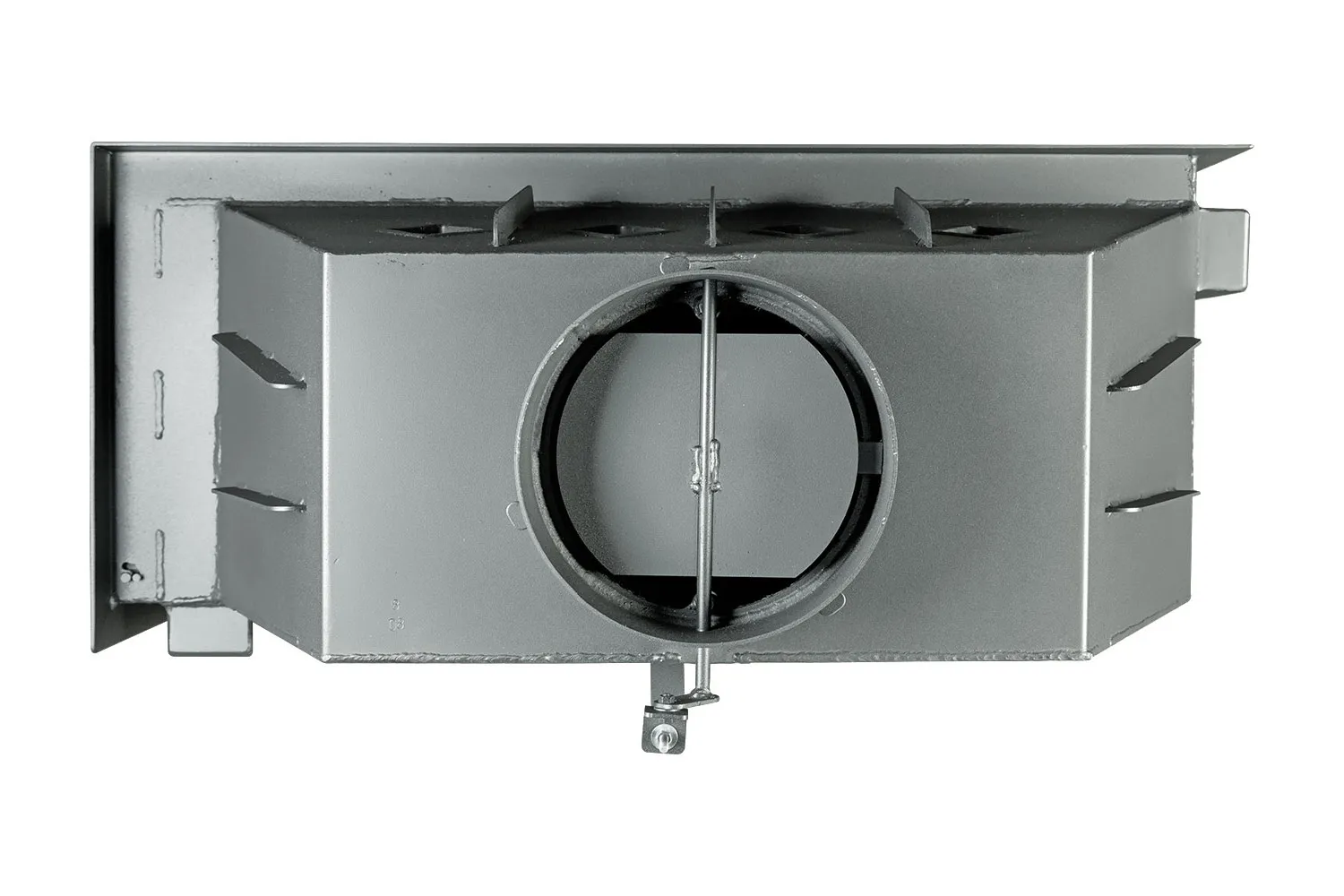 Каминная стальная топка Альфа 1000 RB два стекла правая черный шамот