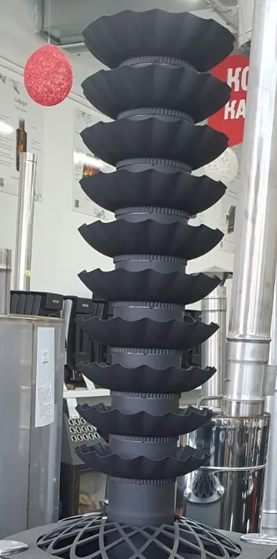 Натрубная каменка Регалия ф150, 1м, 1мм, антрацит